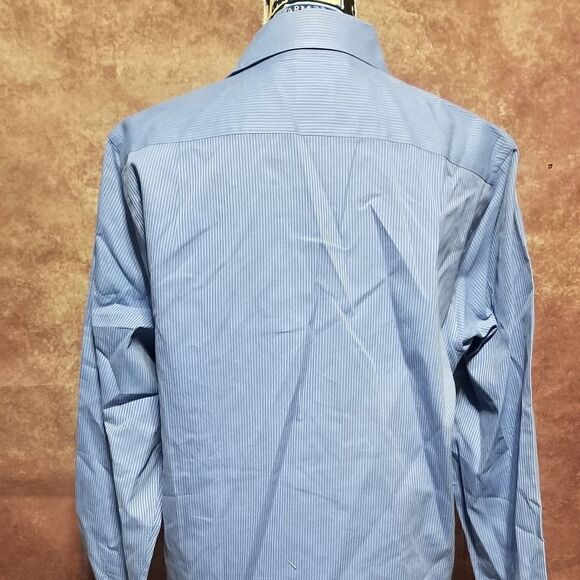 Brooks Brothers blue pinstripe collard shirt - Picture 5 of 6